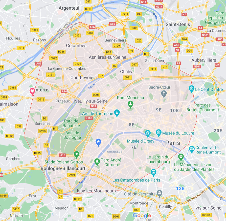 Les zones de domiciles